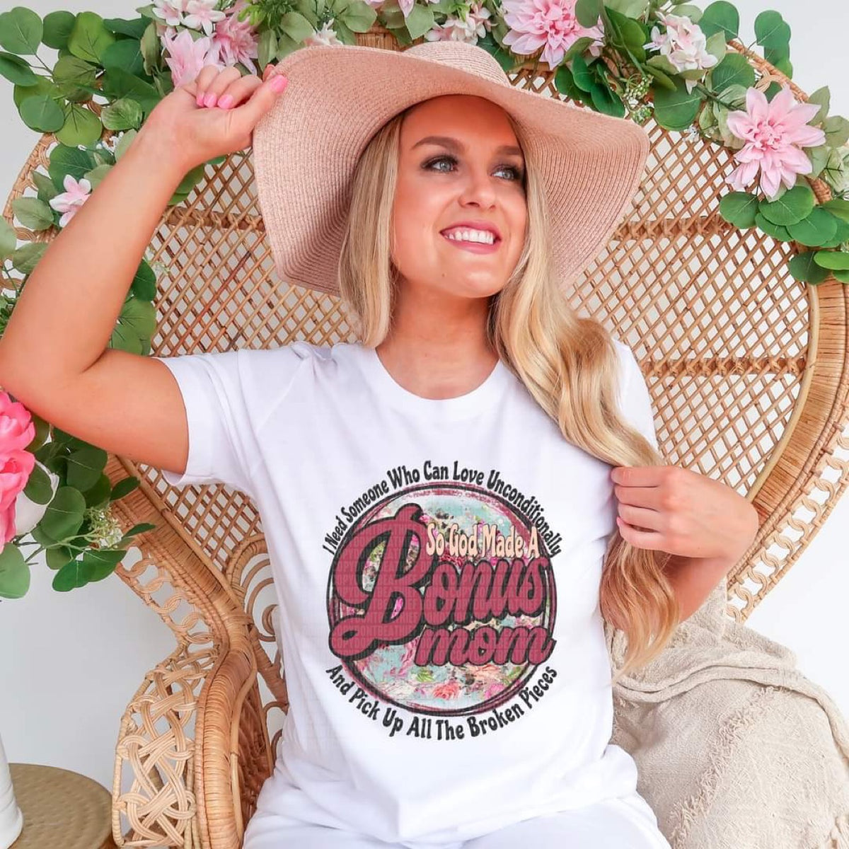 BONUS MOM I need someone who can love unconditionally and pick up all the broken pieces CIRCLE DTF TRANSFER