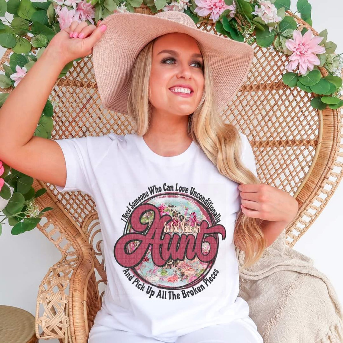 AUNT I need someone who can love unconditionally and pick up all the broken pieces CIRCLE DTF TRANSFER