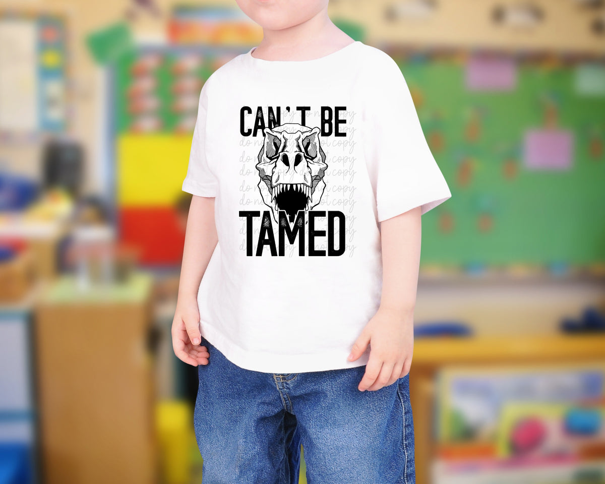 Cant Be Tamed ( dino skull) 75359 DTF TRANSFER