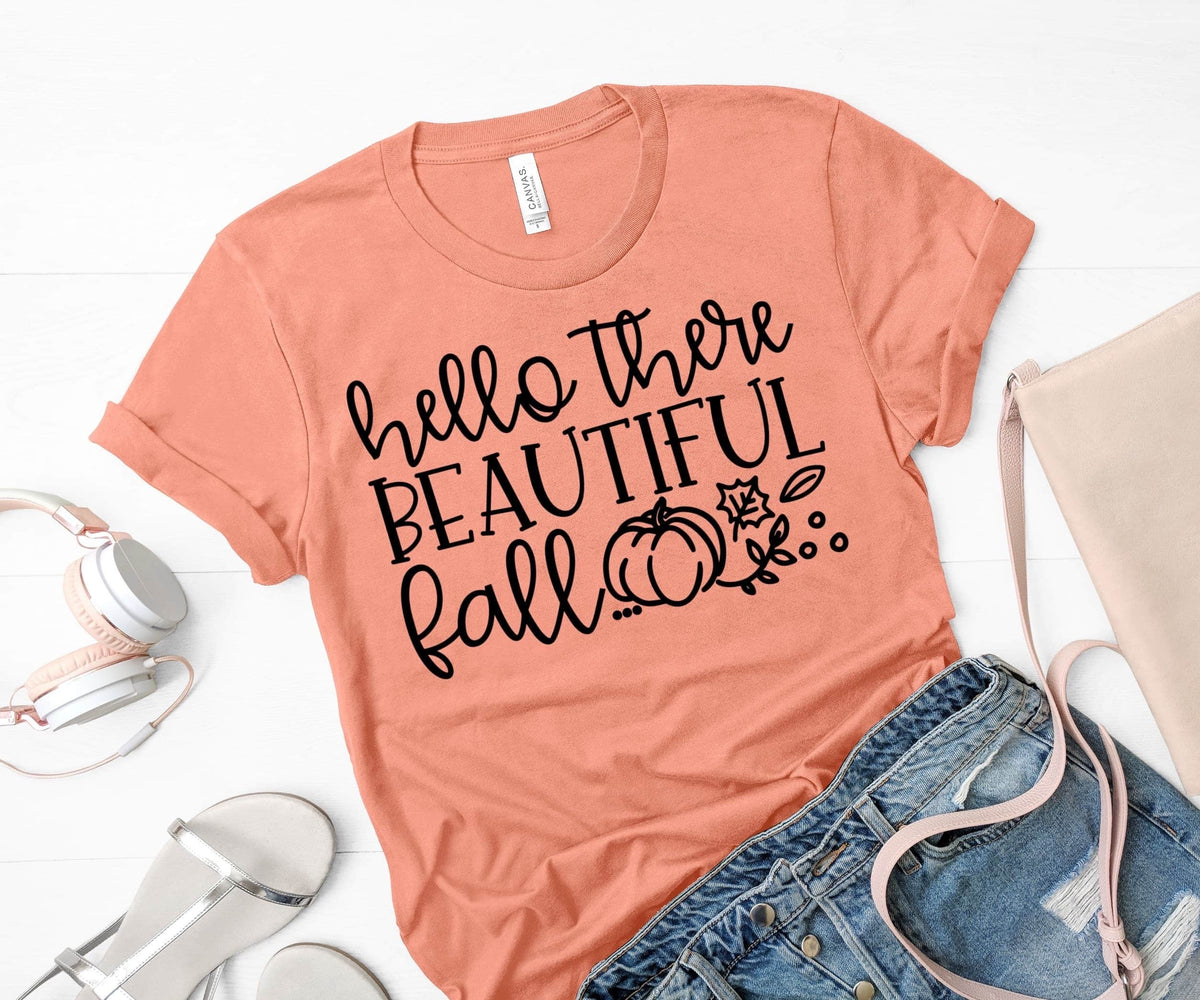 Hello there beautiful fall screen print transfer – Mud & Grace Transfers