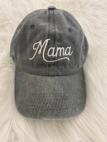 Light gray Mama hat