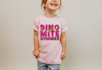 Dino Mite Summer Pink 75370 DTF TRANSFER