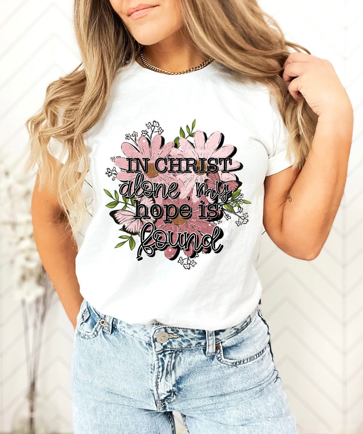 In Christ Alone My Hope Is Found DTF transfer