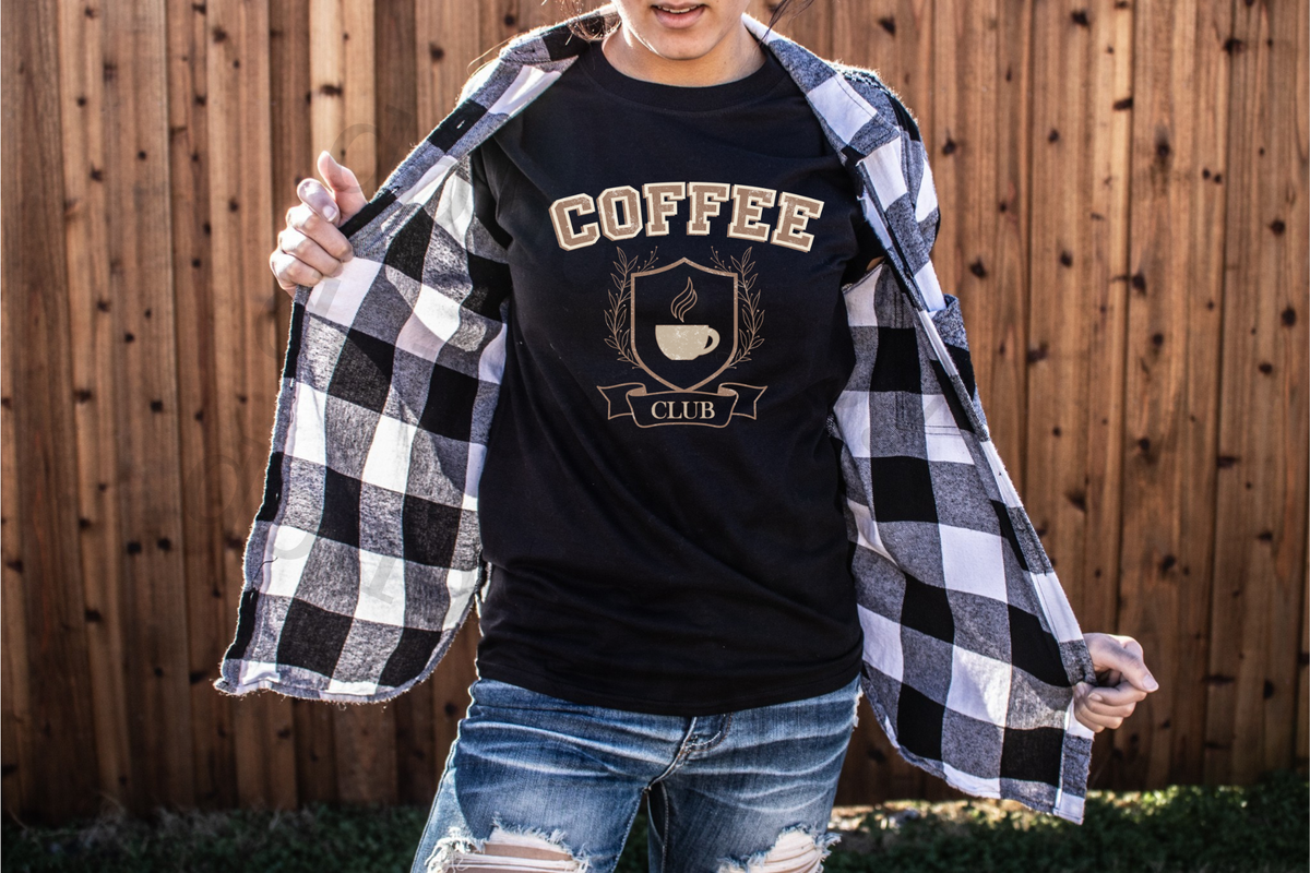 Coffee Club 112729 DTF TRANSFER