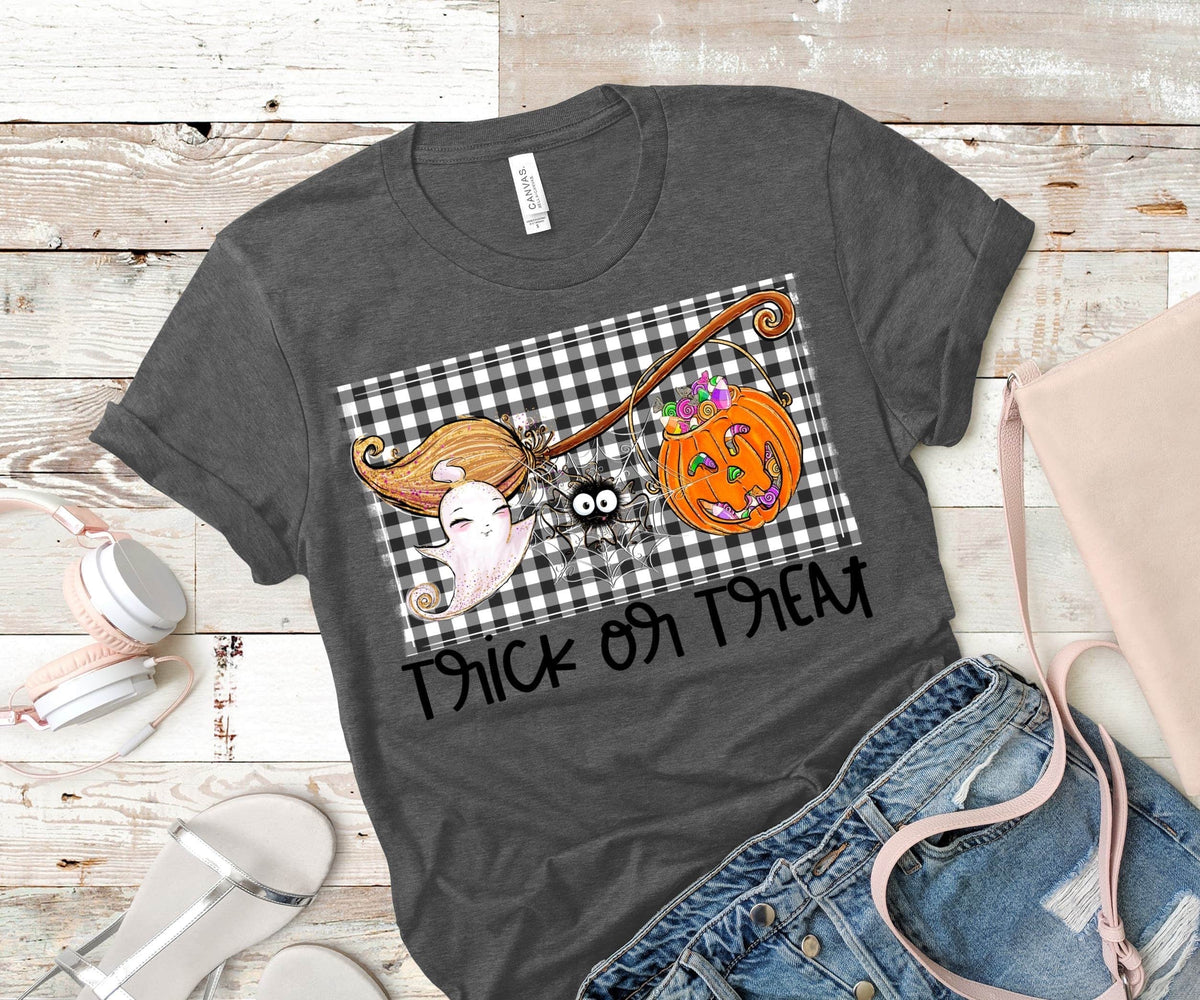 YOUTH trick or treat screen print transfer