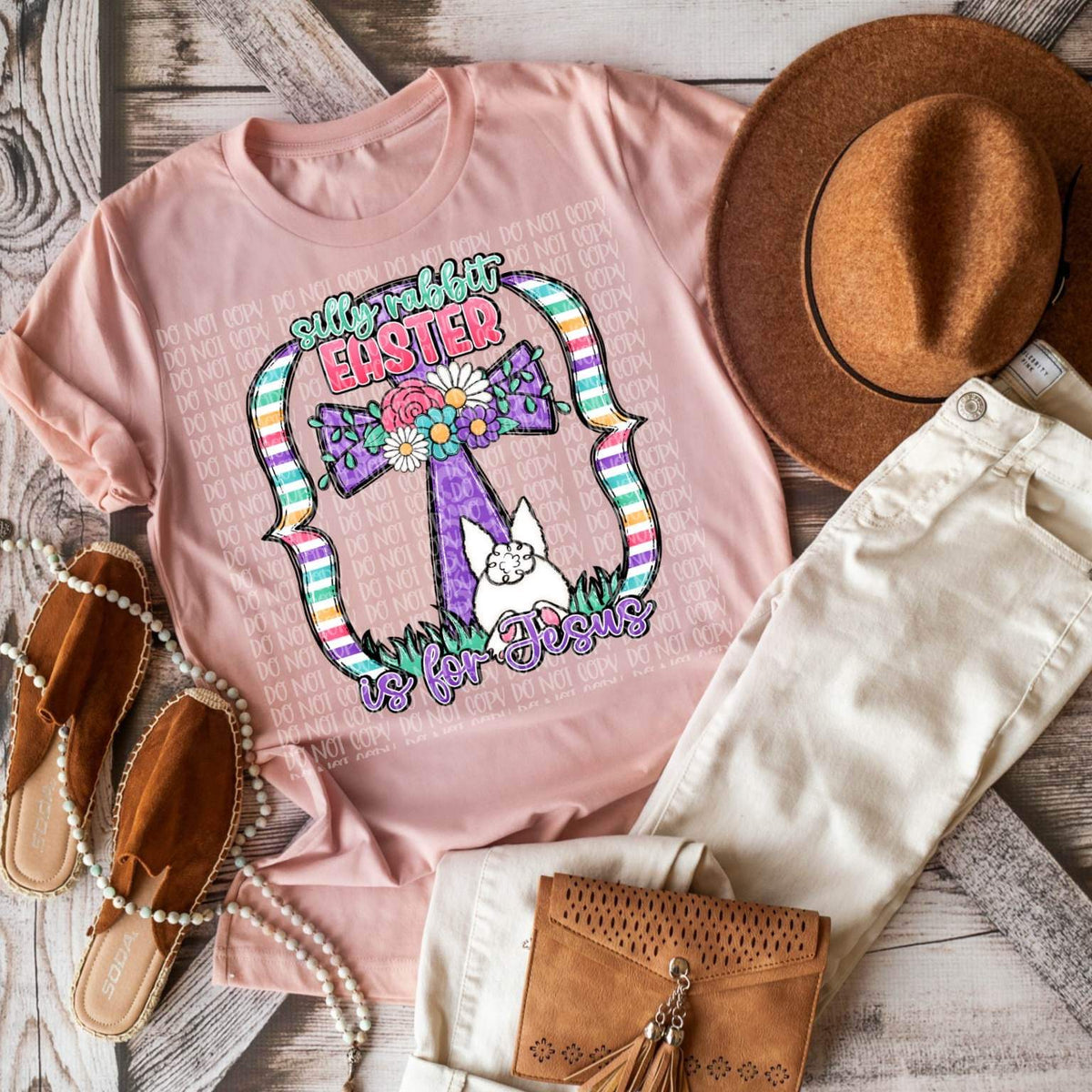 Silly Rabbit Easter is for Jesus DTF TRANSFER