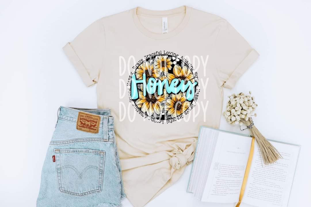 Happy Brave Graceful Loving Amazing HONEY DTF TRANSFER