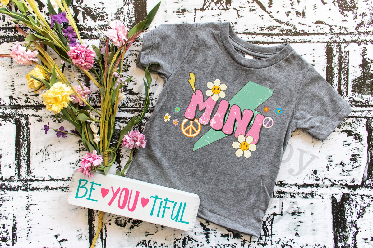 Retro Mini (matches mama print) 112472 DTF TRANSFER