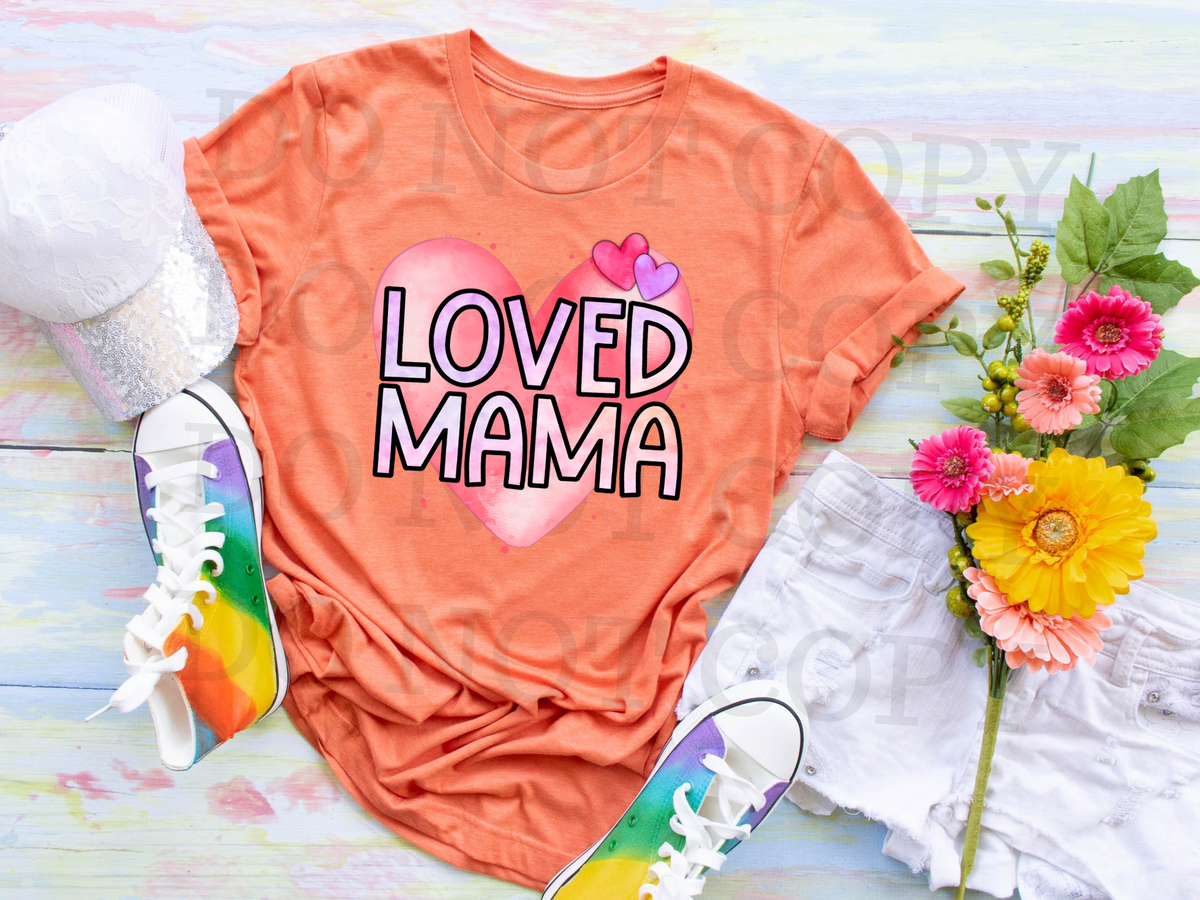 Loved Mama 112745 DTF TRANSFER