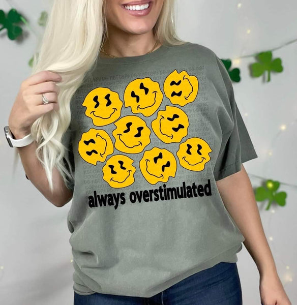 Always overstimulated (collage of smileys)