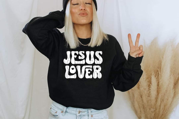 Jesus Lover (white) DTF transfer