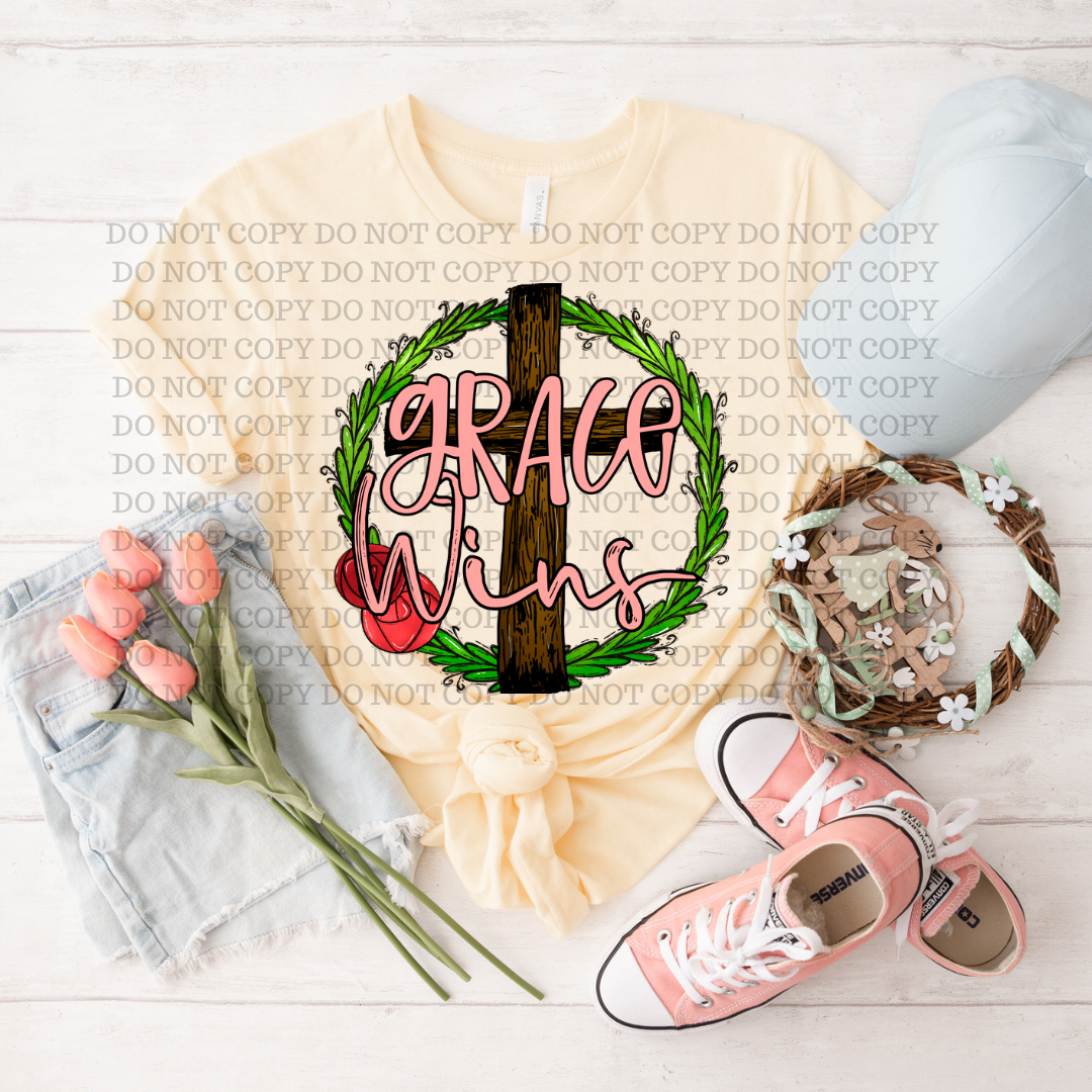 Grace Wins 75403 DTF TRANSFER