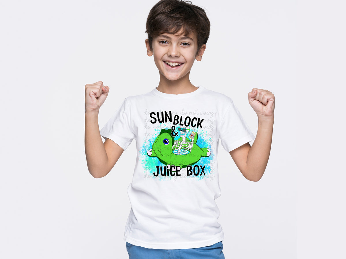 Sunblock and Juice Box DTF TRANSFER