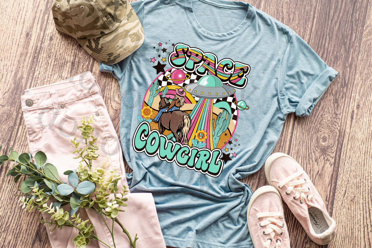 Space Cowgirl 112431 DTF TRANSFER