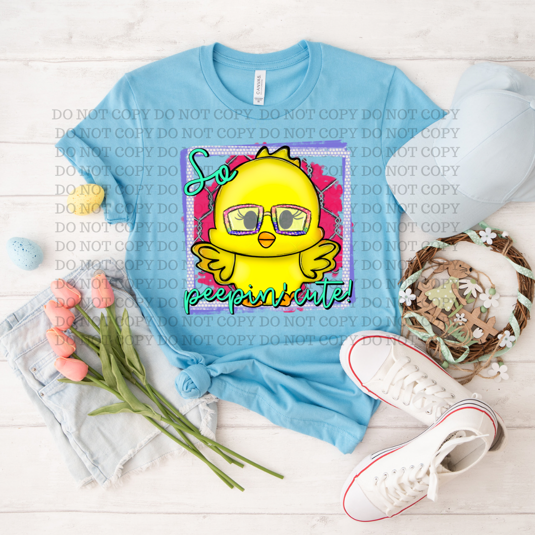 So Peepin Cute girl 75404 DTF TRANSFER