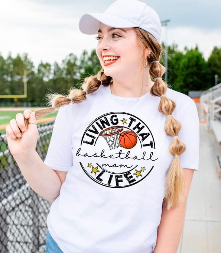 Living That Basketball Mom Life DTF transfer