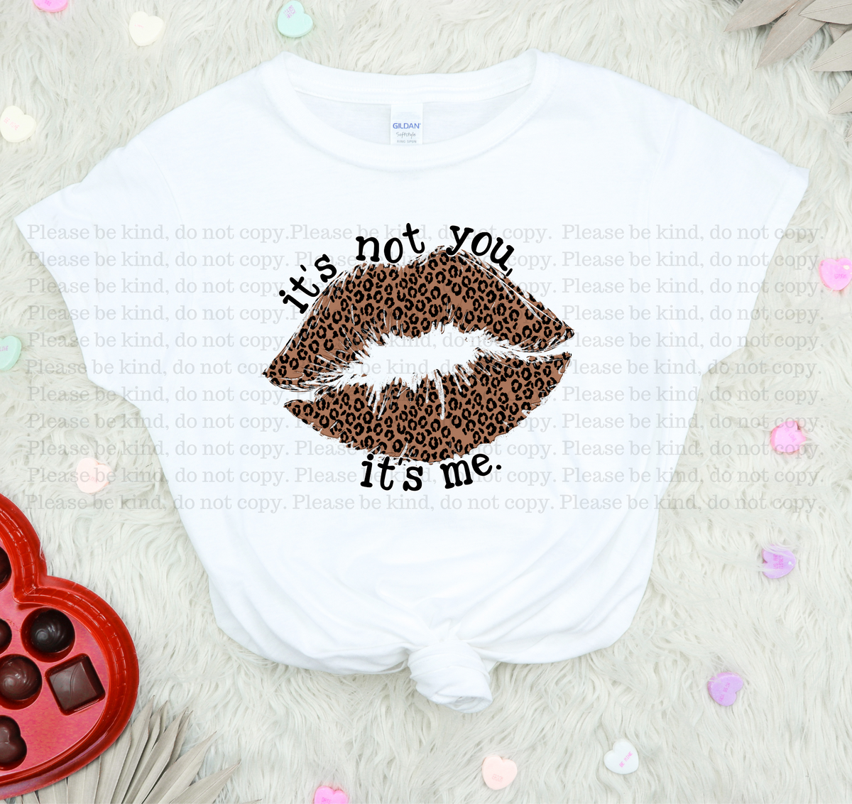 It’s not you it’s me leopard lips DTF TRANSFER