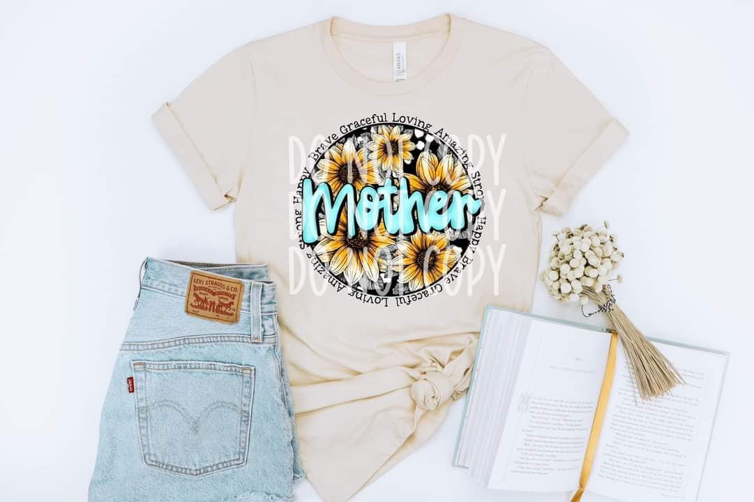 Happy Brave Graceful Loving Amazing MOTHER DTF TRANSFER