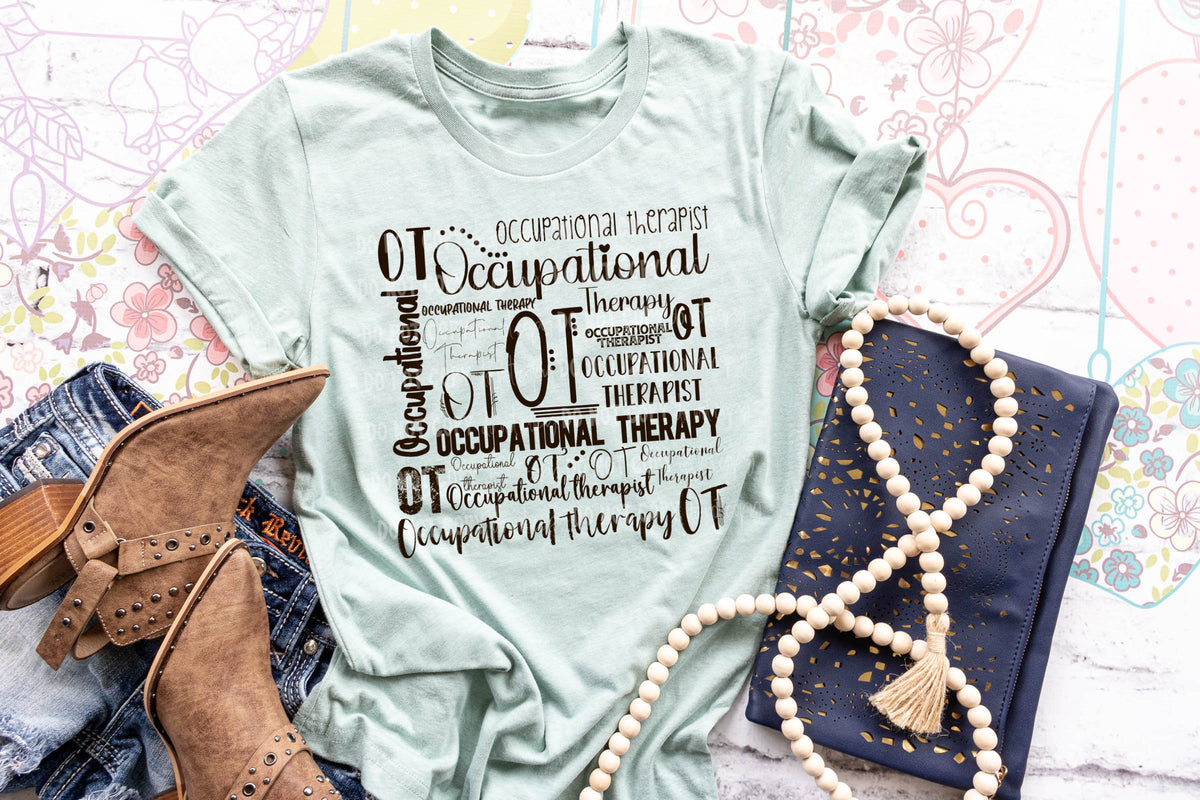 Occupational Therapist subway BLACK DTF TRANSFER