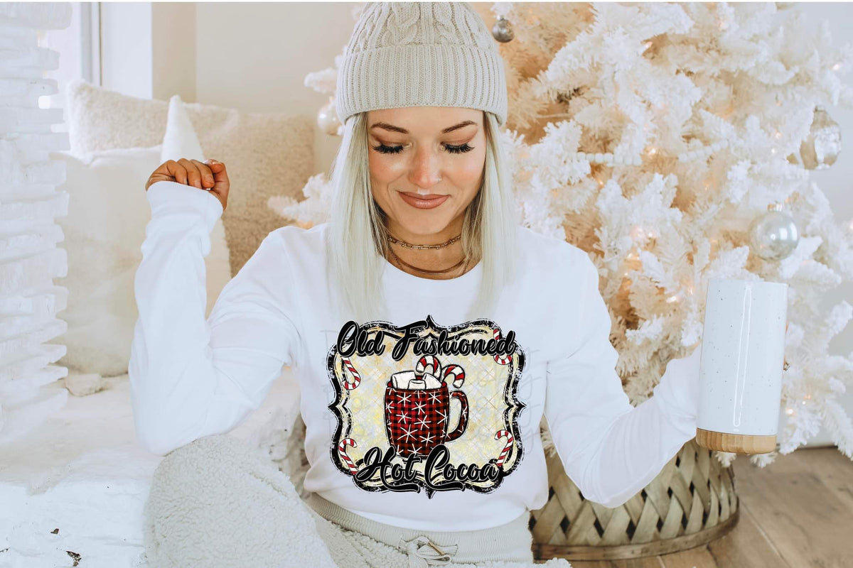 Old fashioned hot cocoa DTF TRANSFER