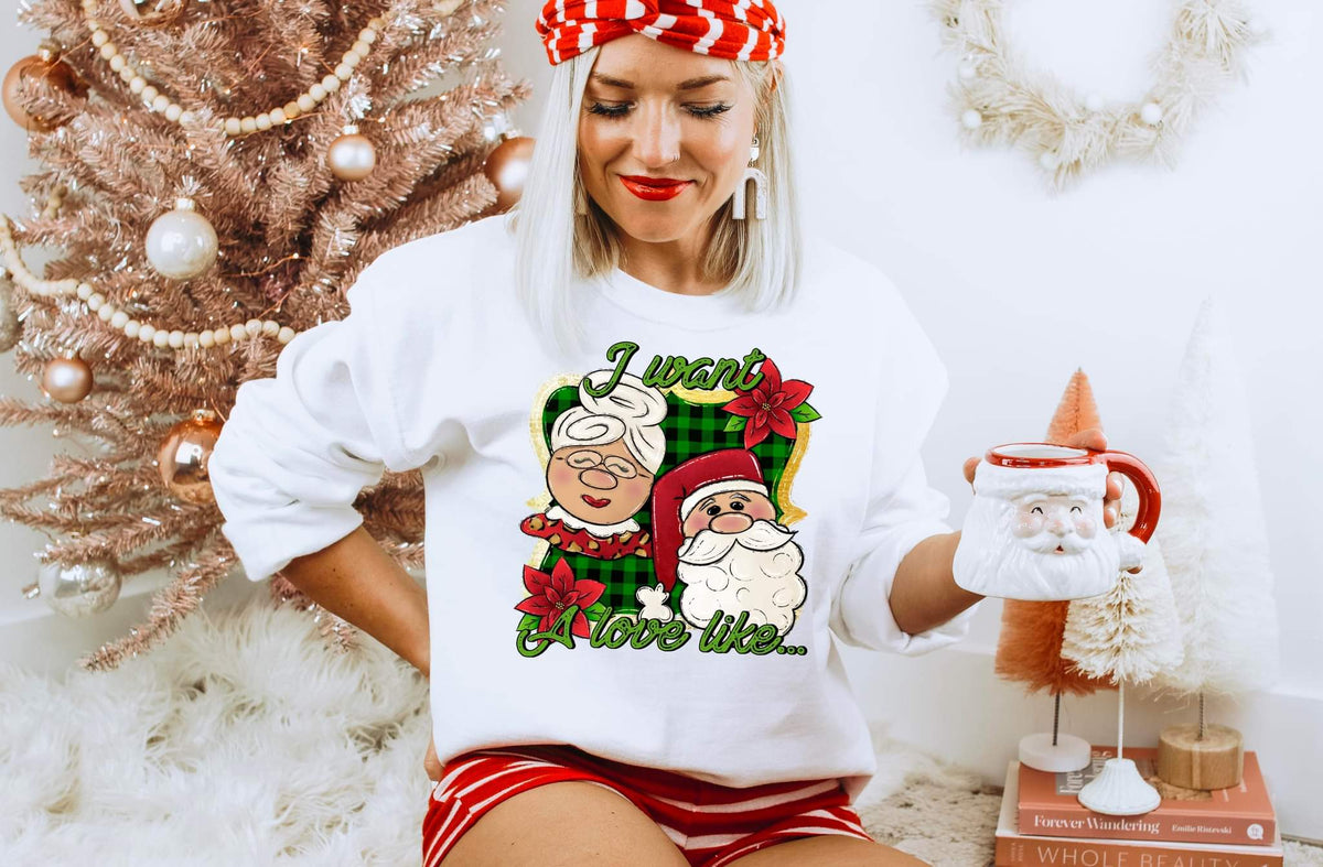 I want a love like... (Mr & Mrs. Claus) 112132 DTF TRANSFER