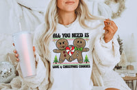 All you need is love and Christmas cookies 1036 DTF TRANSFER