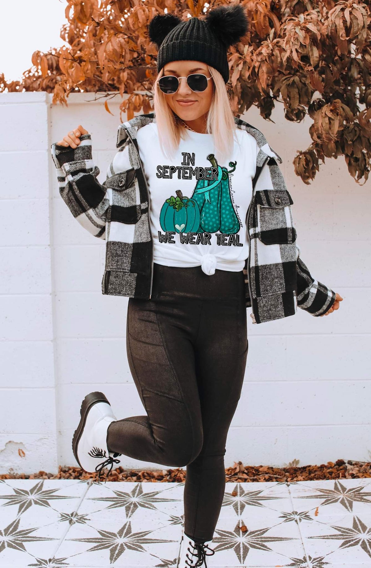 In September we wear teal (pumpkins) 112327 DTF TRANSFER