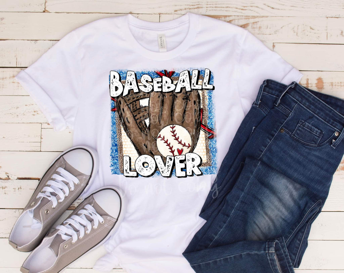 Baseball lover square 2251 DTF TRANSFER