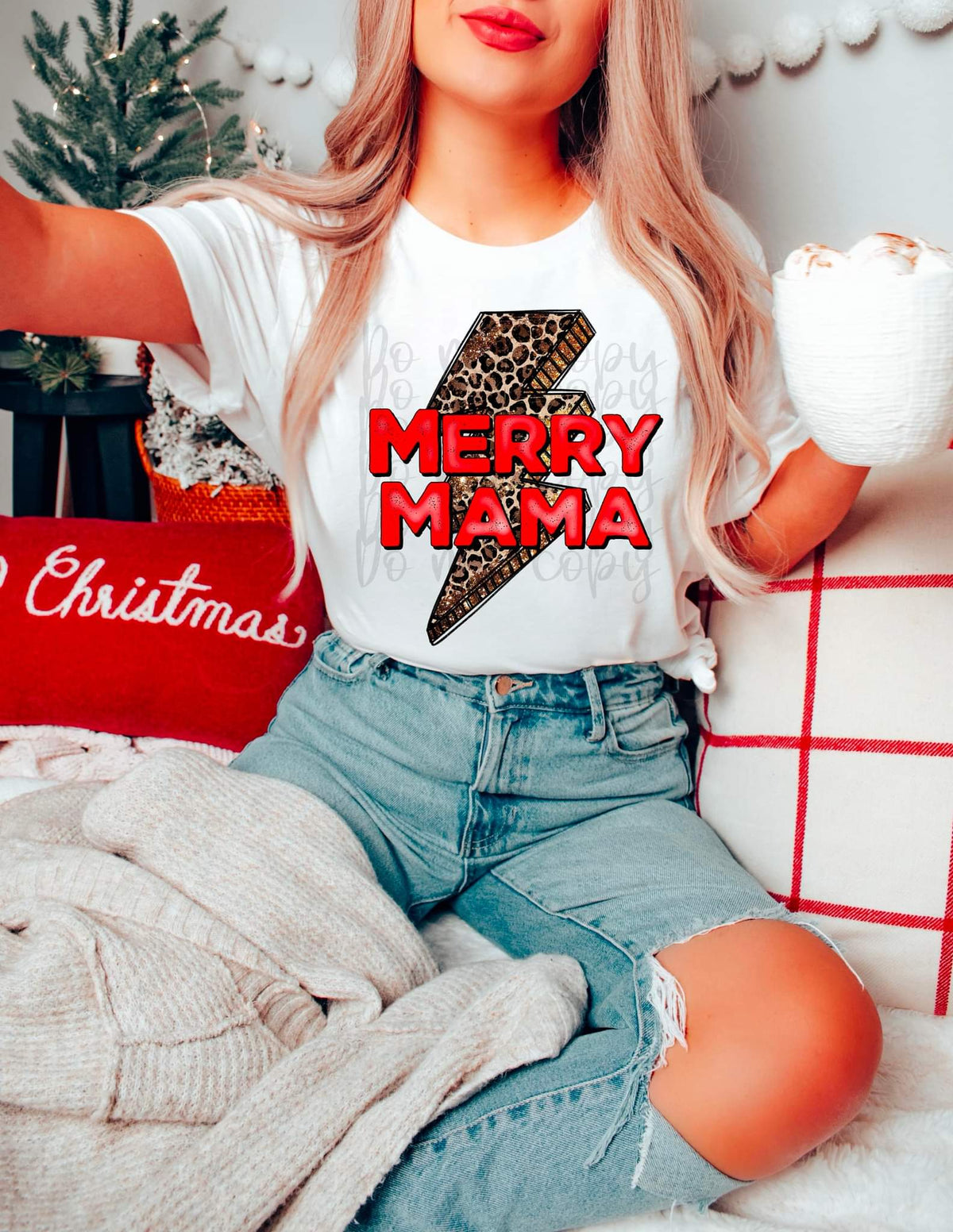 Merry mama leopard lightning bolt 8653 DTF TRANSFER